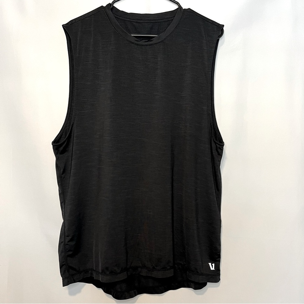 Vuori Men’s Strato Muscle Tee Performance Tank, Black, Size XL. 0153.